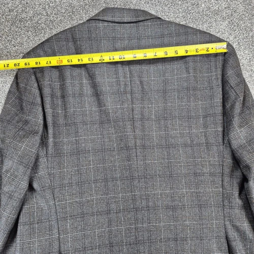 Joseph Abboud Heritage Blazer Mens 44R Plaid‎ Reda Super 110s Wool Sport Coat